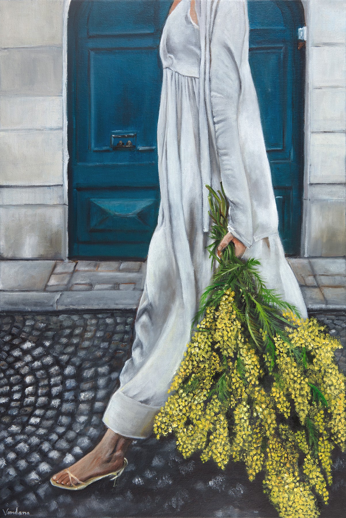 Girl with flowers