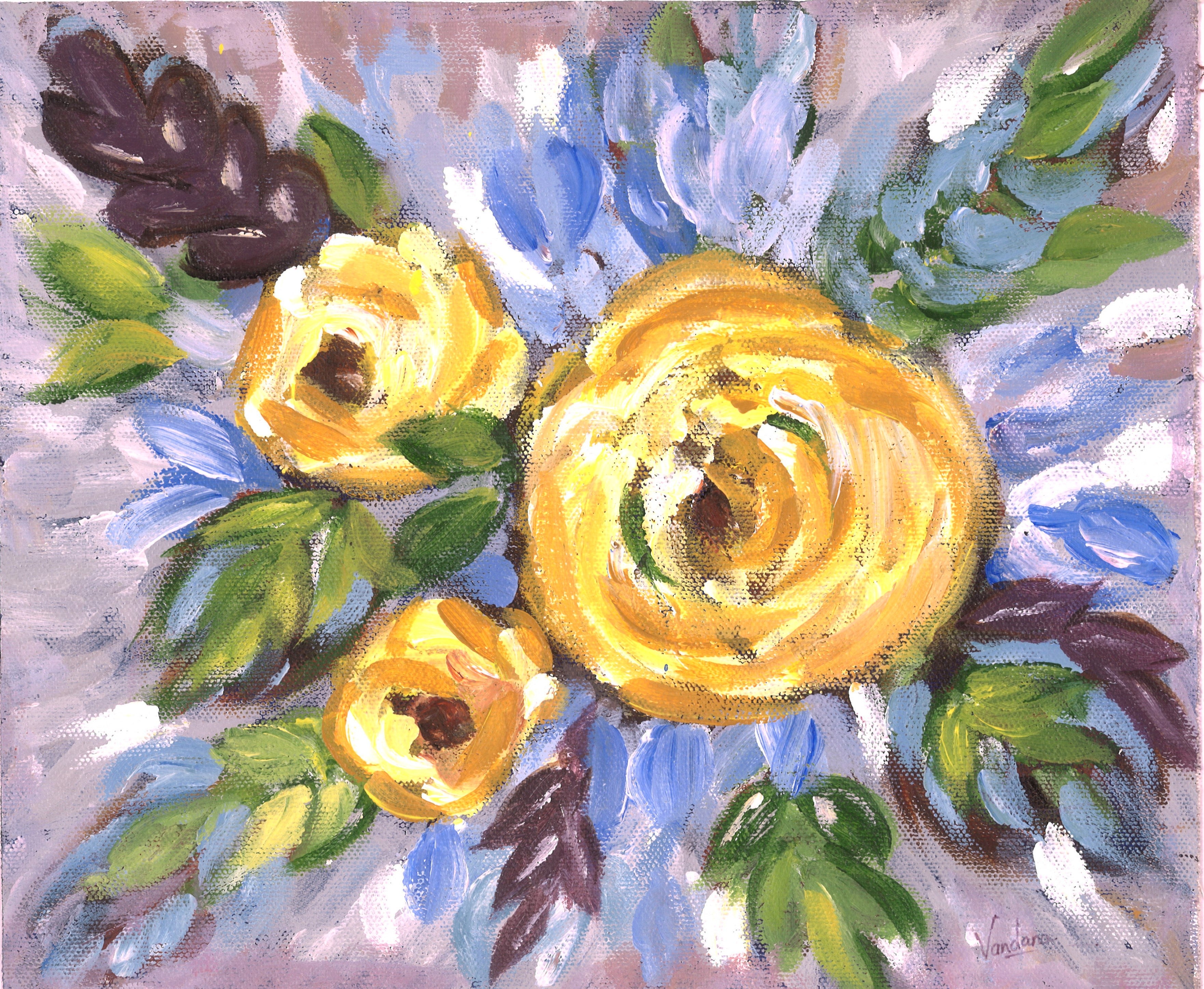 Yellow Finger Painting