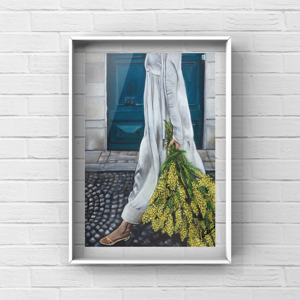 Girl with flowers