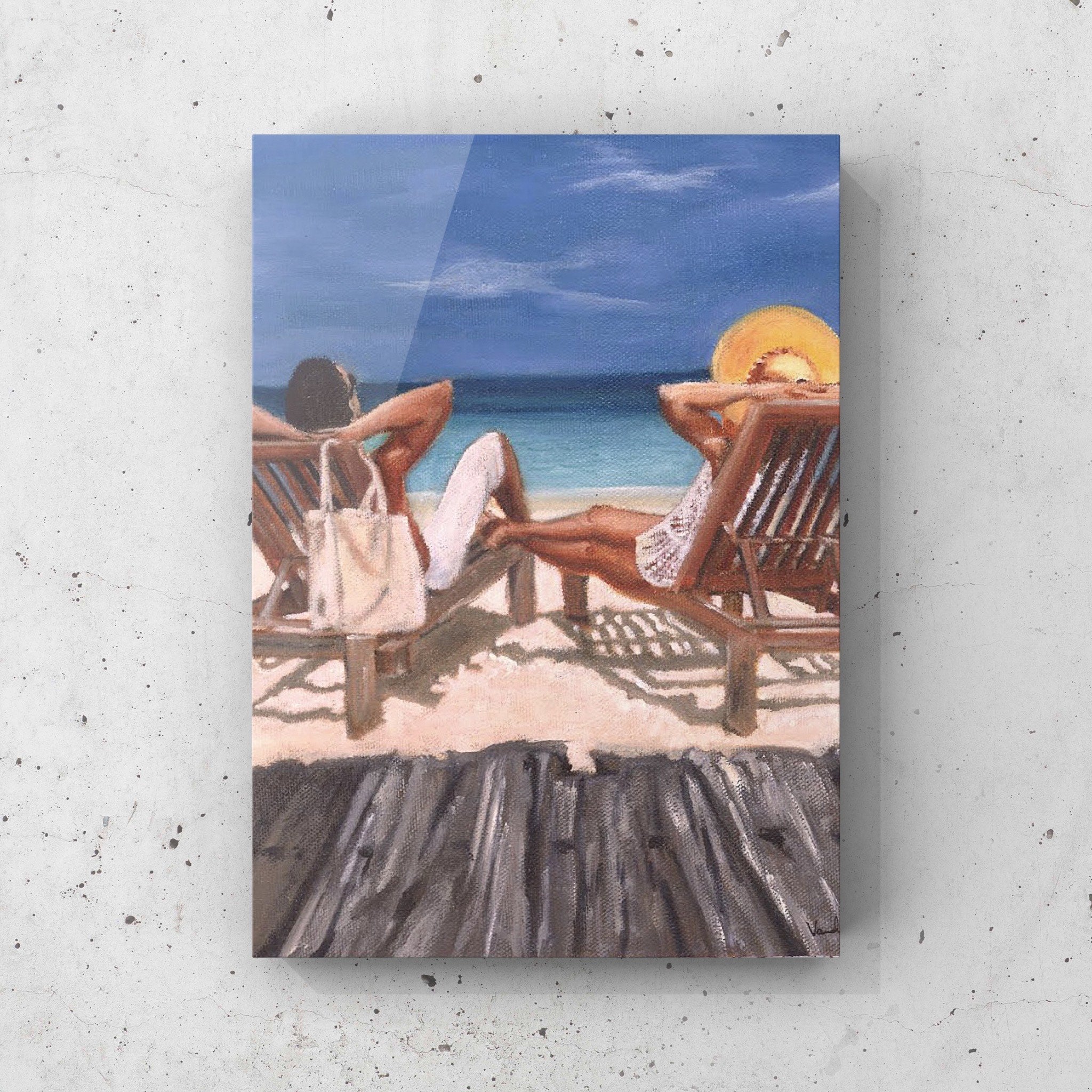 Relaxing on the beach